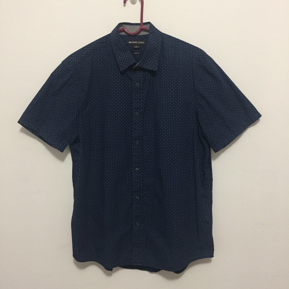 Michael Kors Classic Fit Short Sleeve Button Down